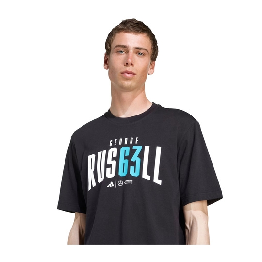 Camiseta para hombre Russell Mercedes AMG F1 2025 negro