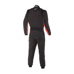 Traje de karting Alpinestars KMX-9 V2 Negro-rojo fluo (CIK-FIA)