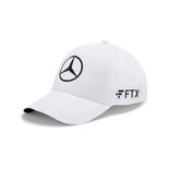 Gorra de hombre de béisbol blanca George Russell Mercedes AMG F1