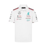 Polo hombre Team White Mercedes AMG F1 2024