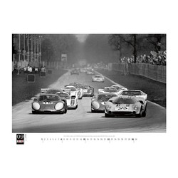  Calendario de pared Motorsport Classic McKlein 2024