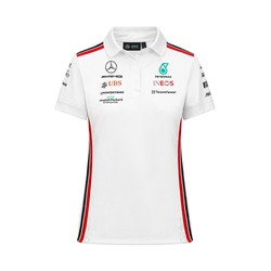 Camiseta Polo de mujer Team blanco Mercedes AMG F1 