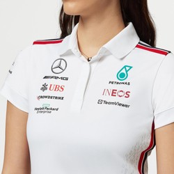 Camiseta Polo de mujer Team blanco Mercedes AMG F1 