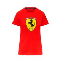 Camiseta T-shirt de mujer roja Shield Ferrari F1 2024