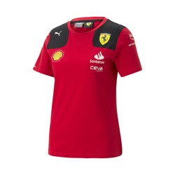 Camiseta T-shirt de mujer roja Team Ferrari F1 