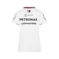 Camiseta blanca del equipo Mercedes AMG F1 mujer 