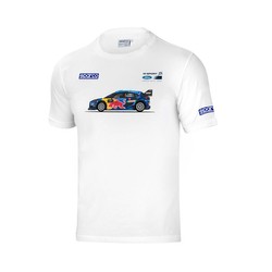 Camiseta de hombre Car M-Sport Sparco blanco