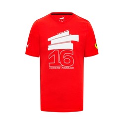 Camiseta de hombre Leclerc Driver Red Ferrari F1 