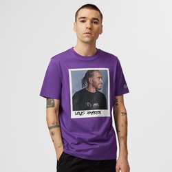 Camiseta de hombre Lewis Hamilton Portrait Purple Mercedes AMG F1 