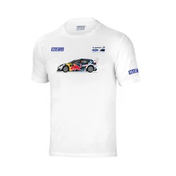 Camiseta de hombre Rally Car M-Sport Sparco blanco