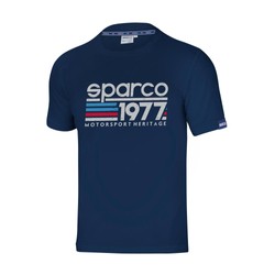 Camiseta de hombre Sparco 1977 azul oscuro