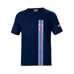 Camiseta para hombre Stripes Sparco Martini Racing azul marino