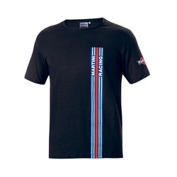 Camiseta para hombre Stripes Sparco Martini Racing negro