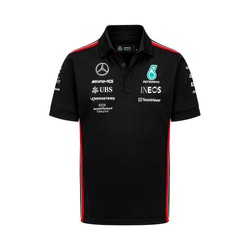 Camiseta polo de hombre Team Black Mercedes AMG F1 