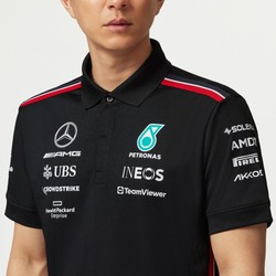 Camiseta polo de hombre Team Black Mercedes AMG F1 