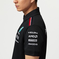 Camiseta polo de hombre Team Black Mercedes AMG F1 