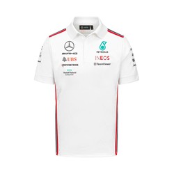 Camiseta polo de hombre Team blanco Mercedes AMG F1 