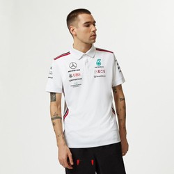 Camiseta polo de hombre Team blanco Mercedes AMG F1 