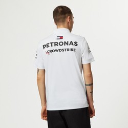 Camiseta polo de hombre Team blanco Mercedes AMG F1 