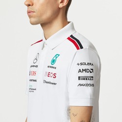 Camiseta polo de hombre Team blanco Mercedes AMG F1 