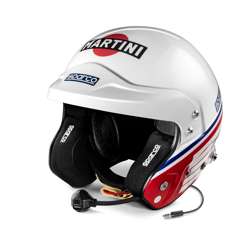 Casco abierto con intercomunicador Sparco RJ-I MARTINI Racing Logo (FIA)