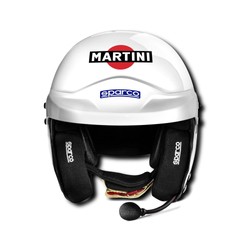 Casco abierto con intercomunicador Sparco RJ-I MARTINI Racing Logo (FIA)