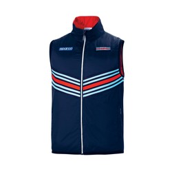 Chaleco para hombre Stripe Sparco Martini Racing azul marino