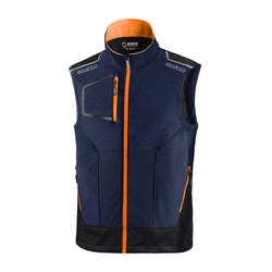 Chaleco para hombre TECH Sparco azul marino/naranja