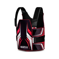 Chaleco protector Sparco K-Track negro-rojo