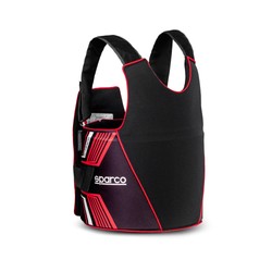 Chaleco protector Sparco K-Track negro-rojo