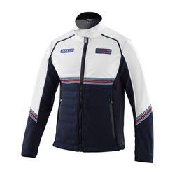 Chaqueta softshell Sparco Martini azul marino/blanco