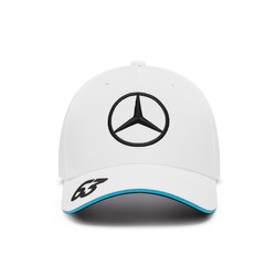 Gorra de béisbol blanca para hombre George Russell Mercedes AMG F1 2024