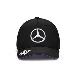 Gorra de béisbol infantil negra Lewis Hamilton Mercedes AMG F1 2024