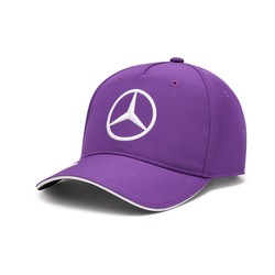 Gorra de béisbol infantil violeta Lewis Hamilton Mercedes AMG F1 2024