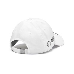 Gorra de hombre de béisbol George Russell Mercedes AMG F1 blanco