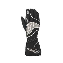 Guantes de carreras Alpinestars Tech-1 ZX V2 Color negro-blanco (FIA)