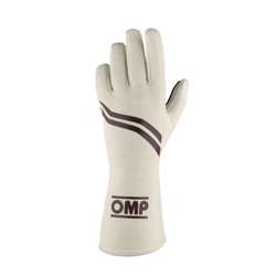 Guantes de carreras OMP DIJON MY21 crema (homologación FIA)