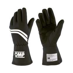 Guantes de carreras OMP DIJON MY21 negro (homologación FIA)