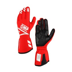 Guantes de carreras OMP ONE EVO FX rojo (FIA)