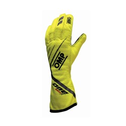 Guantes de carreras OMP ONE EVO X amarillo FIA)