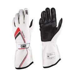 Guantes de carreras OMP TECNICA MY21 blanco (homologación FIA)