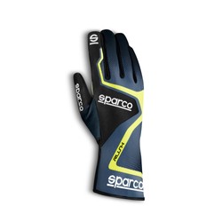 Guantes de carreras Sparco RUSH MY20 gris-amarillo