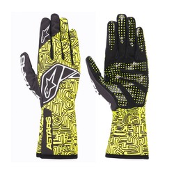 Guantes de karting Alpinestars TECH-1 K RACE V2 VERTICAL amarillo