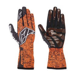 Guantes de karting Alpinestars TECH-1 K RACE V2 VERTICAL naranja