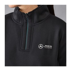 Mercedes AMG F1 2024 Sudadera holgada con cremallera de 1/4 para mujer