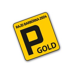 Pegatina de aparcamiento VIP GOLD oficial Barborka Rally 2024