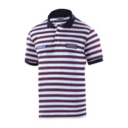 Polo de hombre Sportline Sparco Martini blanco