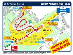 Set de pases para tribuna amarilla del Rally Barbórka 2024