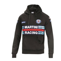 Sudadera Hombre Capucha Sparco Martini negra