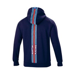 Sudadera Hombre Capucha Stripe Sparco Martini Racing azul marino